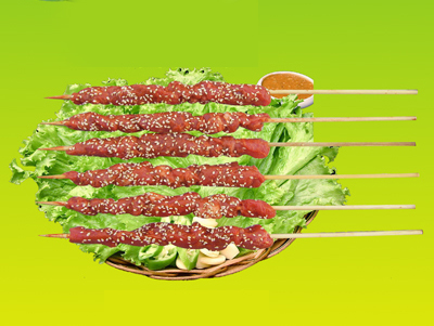 烧烤牛肉串
